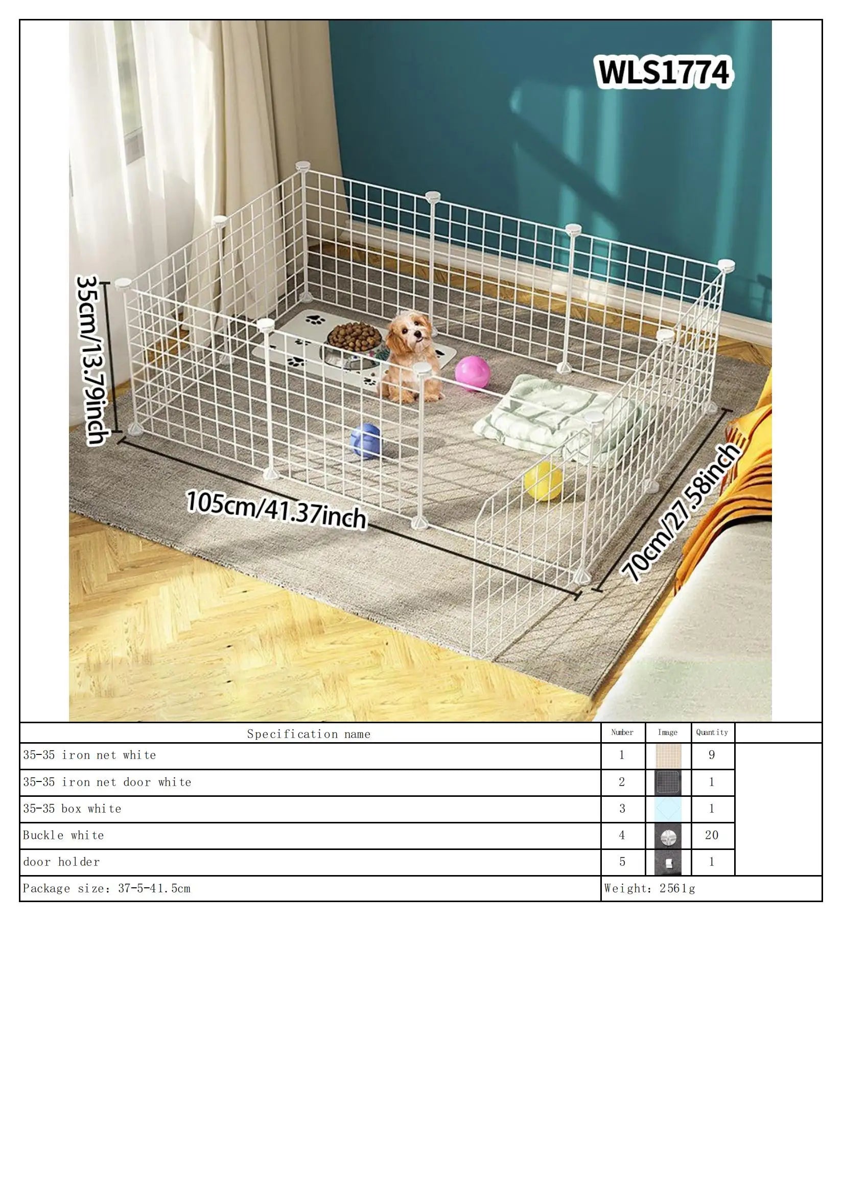 DIY Pet Playpen – Detachable, Easy to Assemble, Escape-Proof Fence Paws and Claws