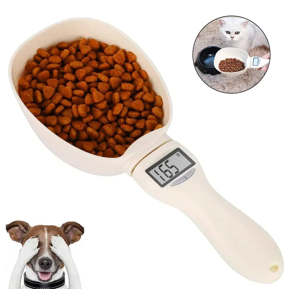 Electronic Pet Food Measuring Scoop – Digital Scale with LED Display