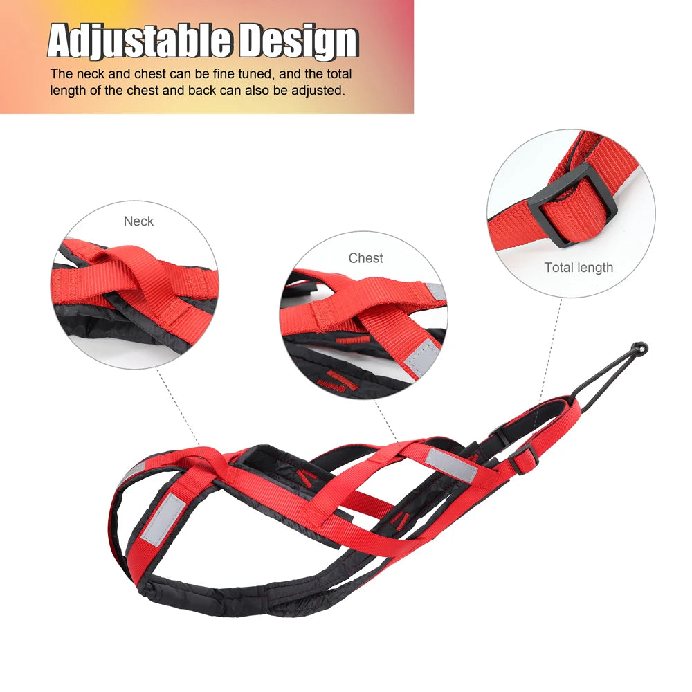 X-Back Dog Sled Harness – Weight Pulling & Mushing Harness