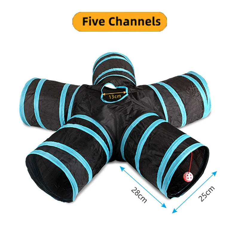 Cat Tunnel Toy – Foldable & Breathable Indoor Play Tube