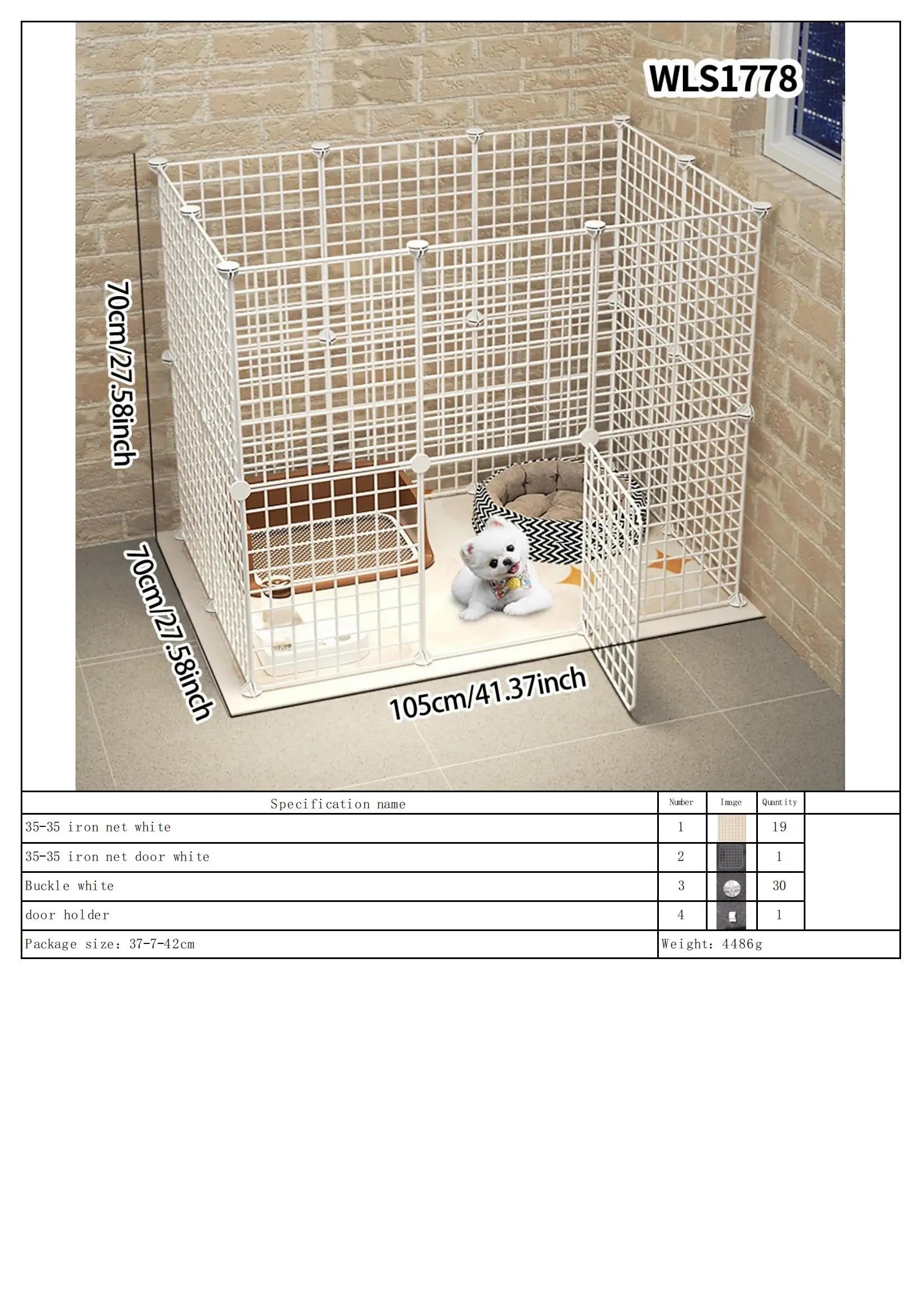 DIY Pet Playpen – Detachable, Easy to Assemble, Escape-Proof Fence Paws and Claws