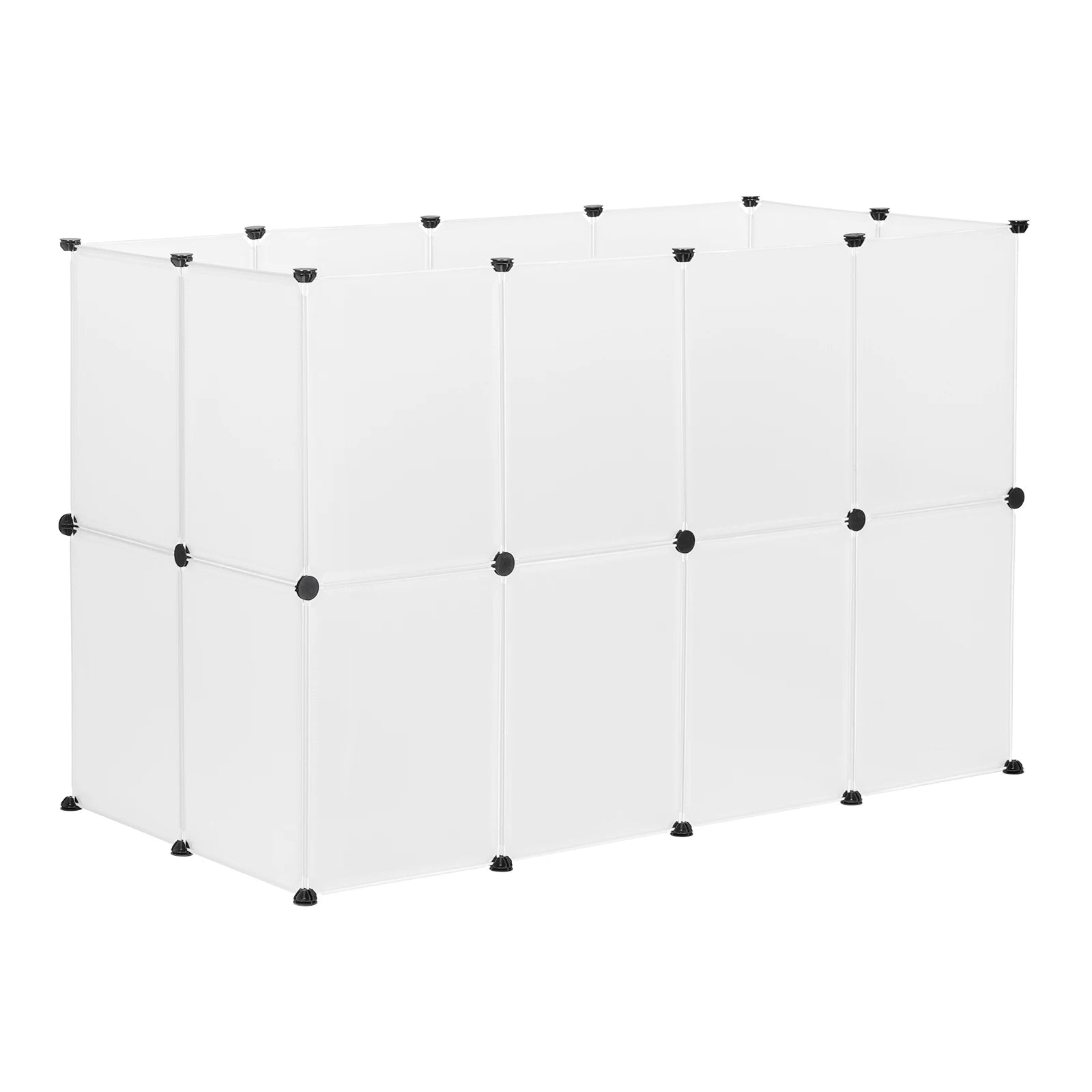 DIY Pet Playpen, Modular Indoor Cage, Rabbit & Small Animal House with Door Paws and Claws