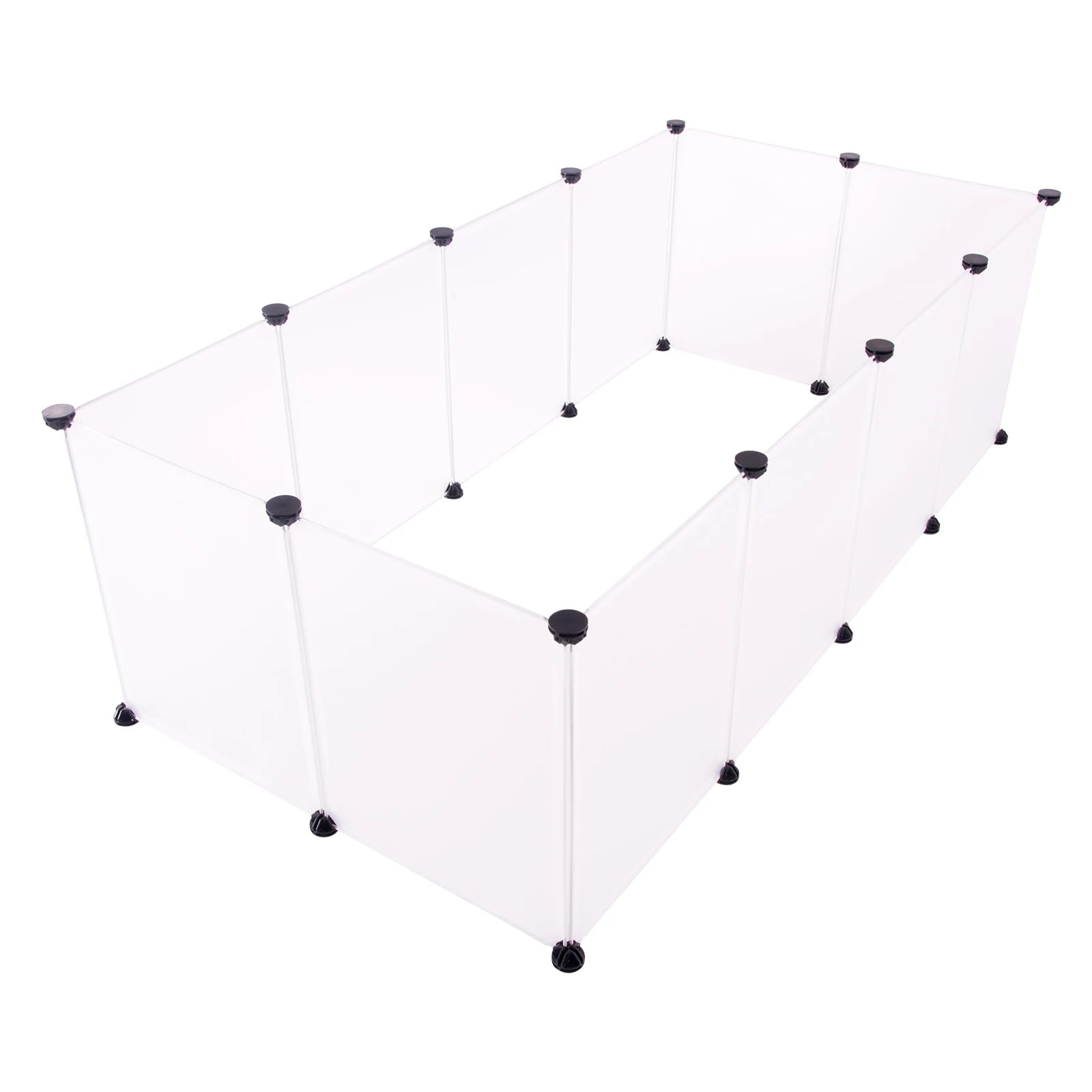 DIY Pet Playpen, Modular Indoor Cage, Rabbit & Small Animal House with Door Paws and Claws