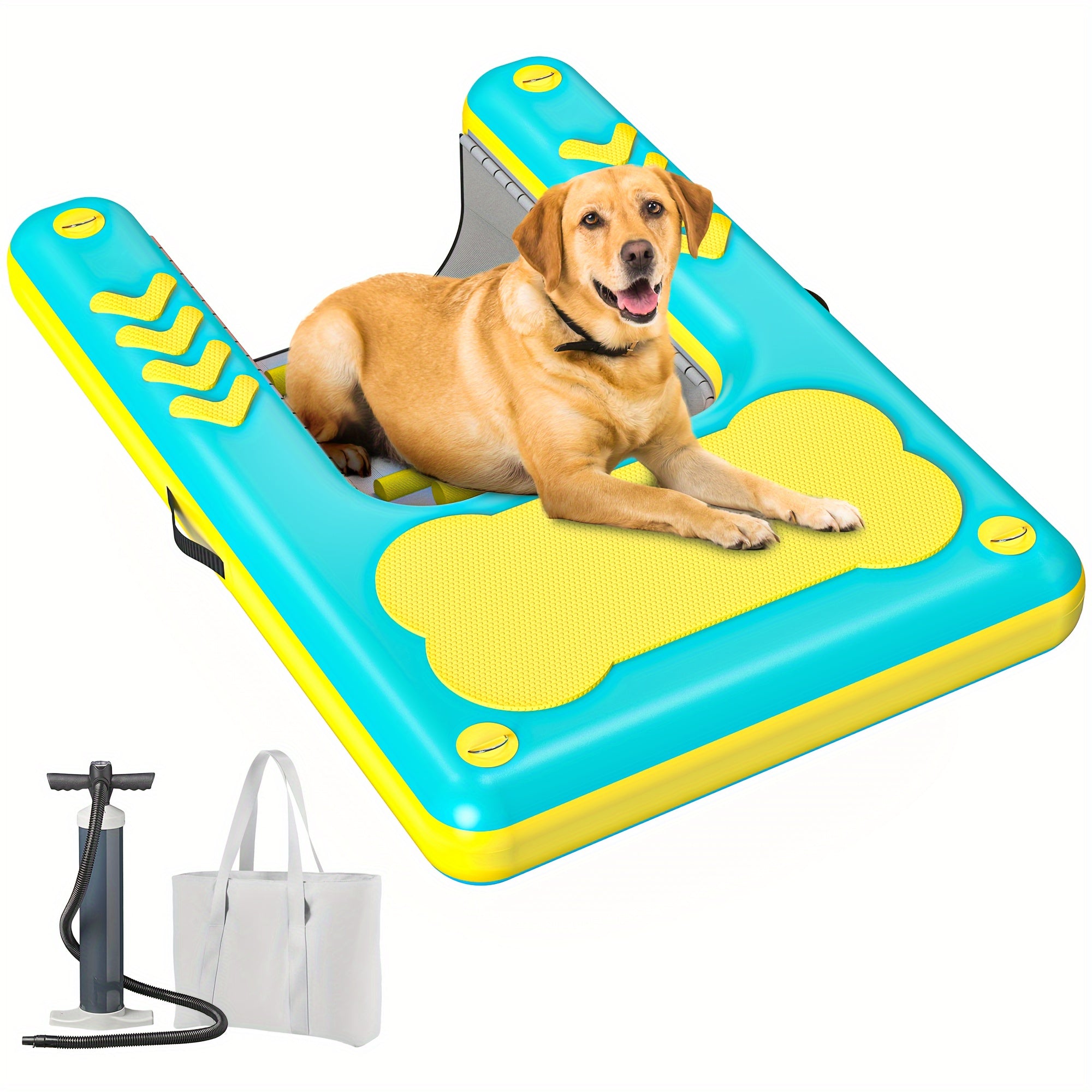 Inflatable Dog Ramp 100×150 cm – Durable Ramp for Large Breeds, Pools & Docks