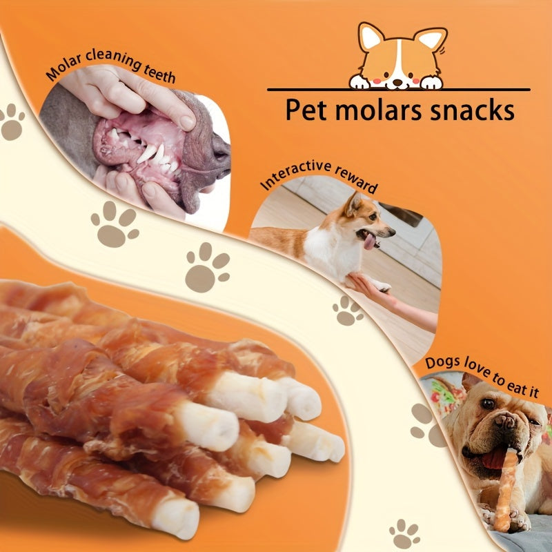 Chicken-Wrapped Rawhide Dog Twists, 3 lbs – Pets’ Favorite Chewy Treats