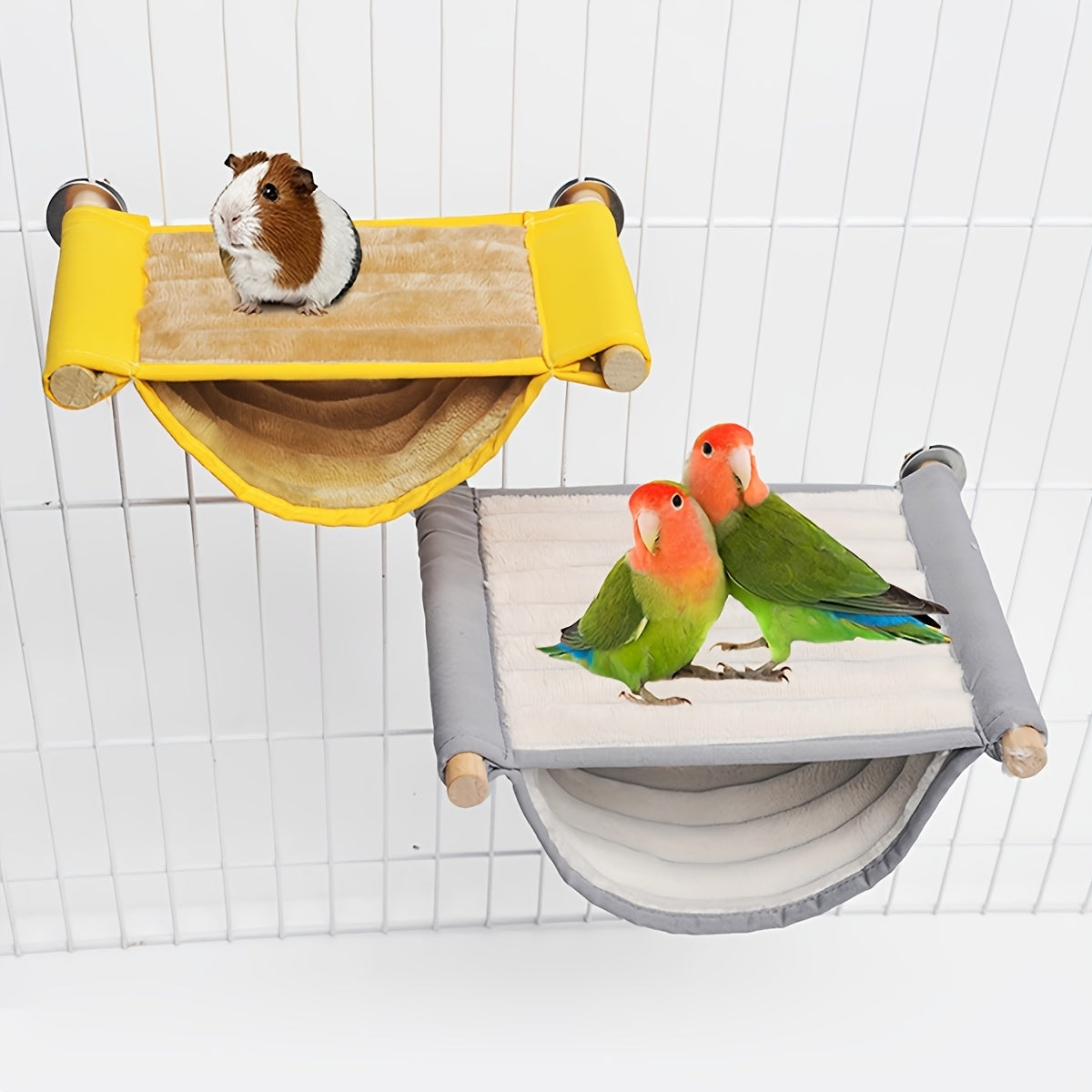 Parrot & Hamster Warm Hanging Nest – Washable Hammock Bed (Random Color)