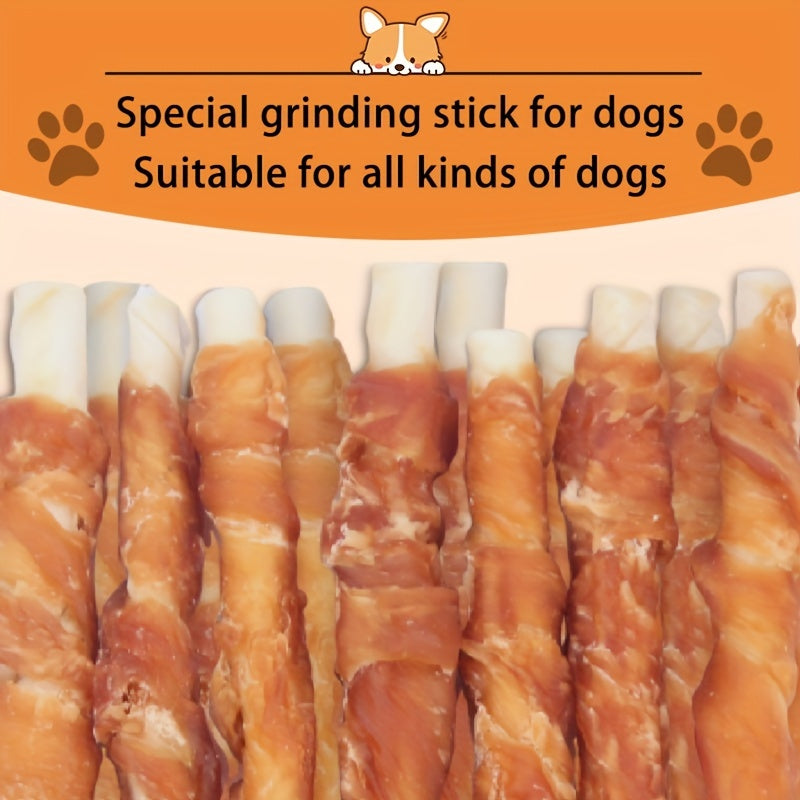 Chicken-Wrapped Rawhide Dog Twists, 3 lbs – Pets’ Favorite Chewy Treats